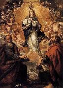 Virgin of the Immaculate Conception with Sts Andrew and John the Baptist Juan de Valdes Leal